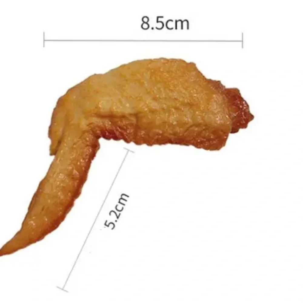 Wild and wacky fake chicken wing hair clip. Start the conversation.